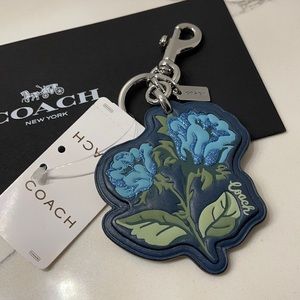 Coach Sleeping Rose Bag Charm